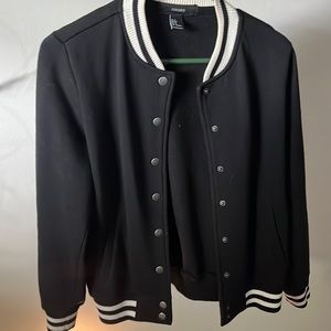 Black varsity /bomber jacket!